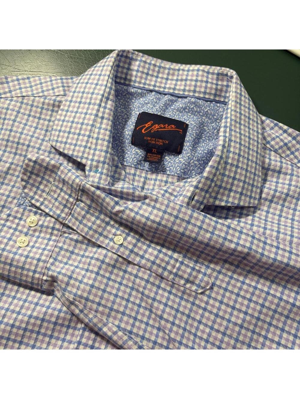 Egara Men's Blue and Multi Shirt
